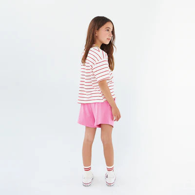 CROP TOP BOXY TEE TAN FRESA