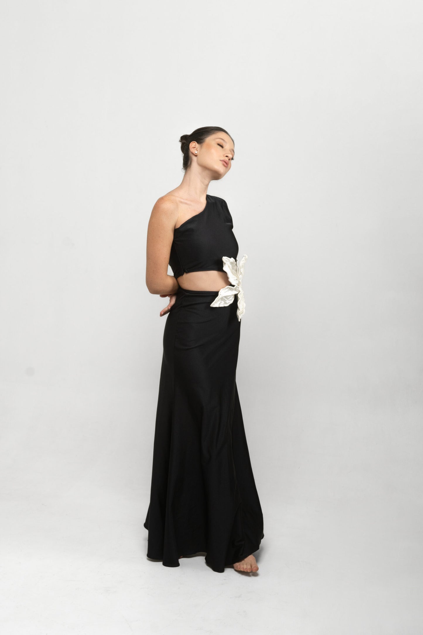 VESTIDO CATALEYA FLOR BLANCA