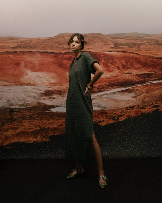 VALLARTA OLIVE DRESS