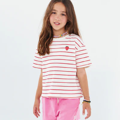 CROP TOP BOXY TEE TAN FRESA