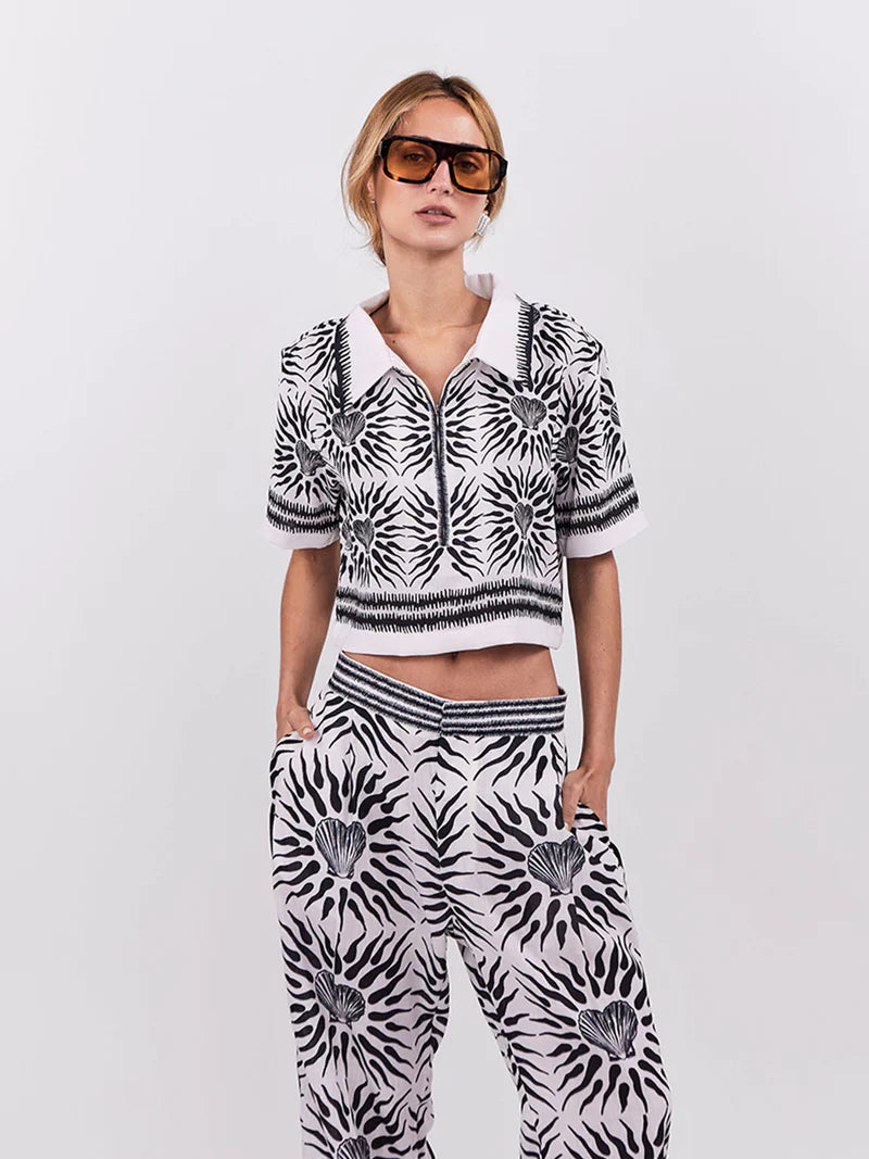 CROPPED POLO OASIS