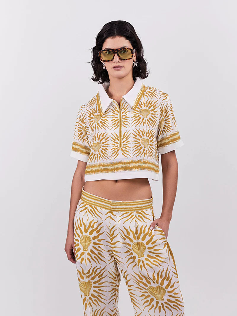 CROPPED POLO OASIS