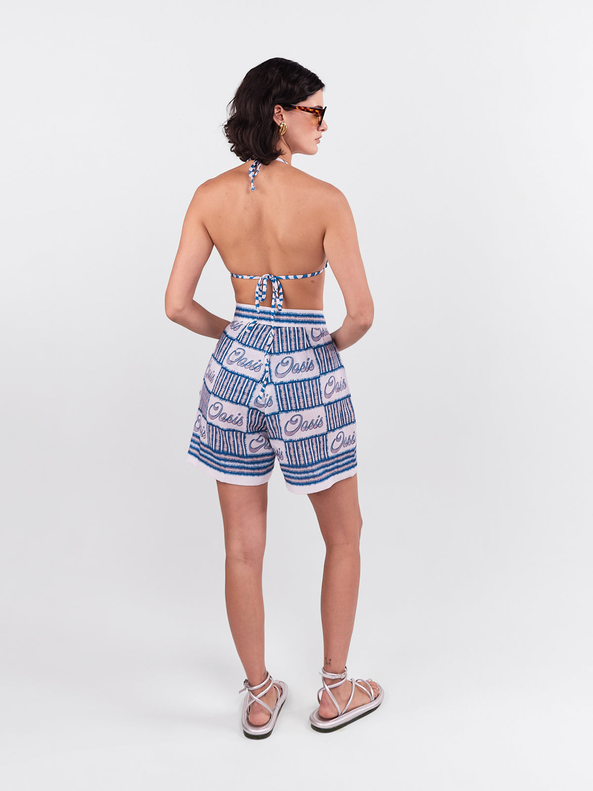 SHORT OASIS BROCHE
