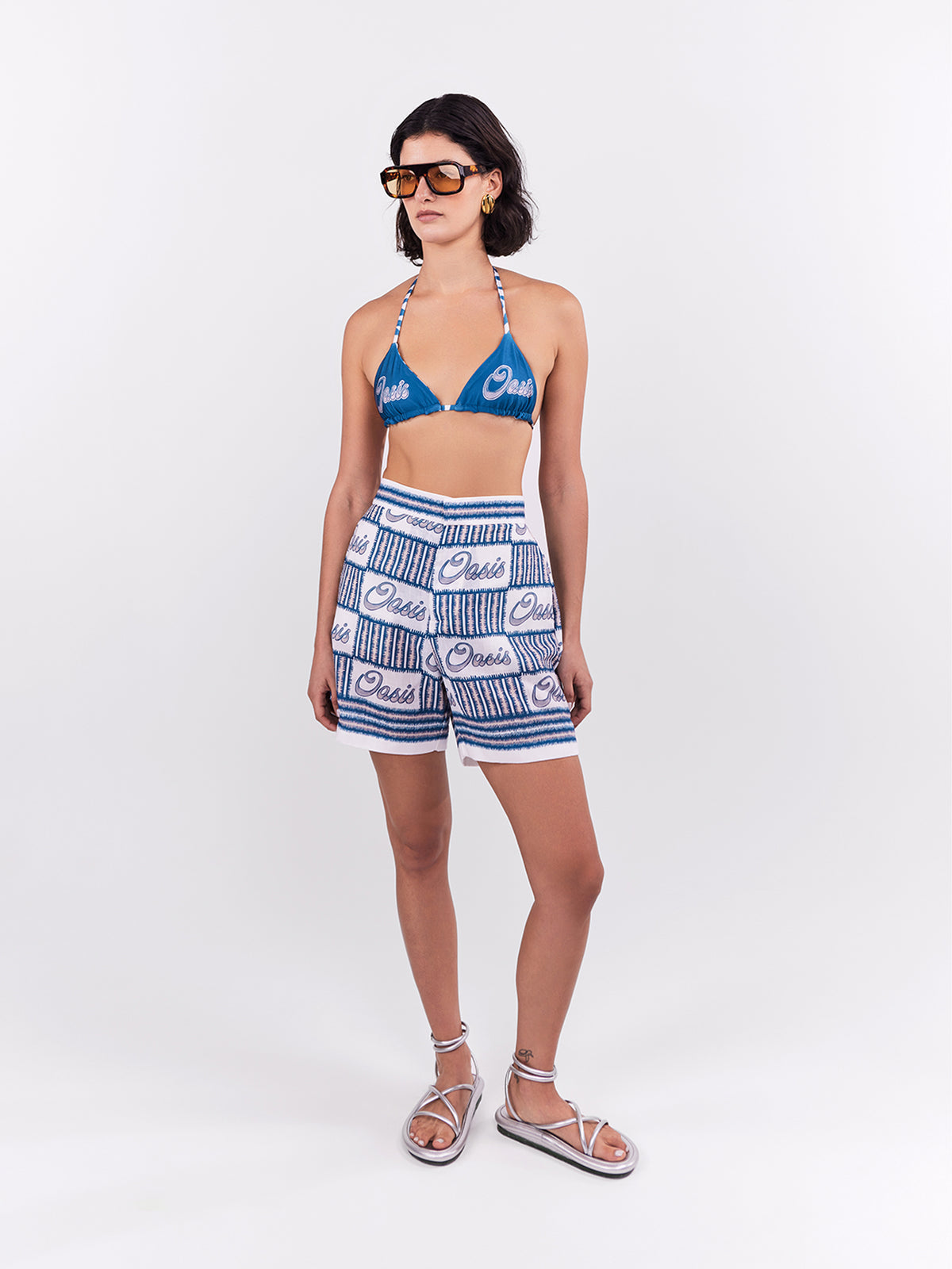 SHORT OASIS BROCHE