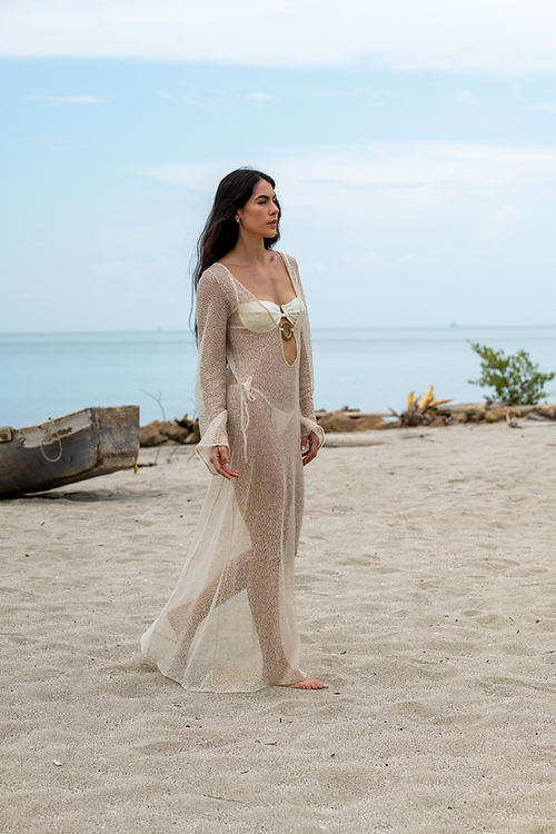 OASIS SAND MAXI DRESS