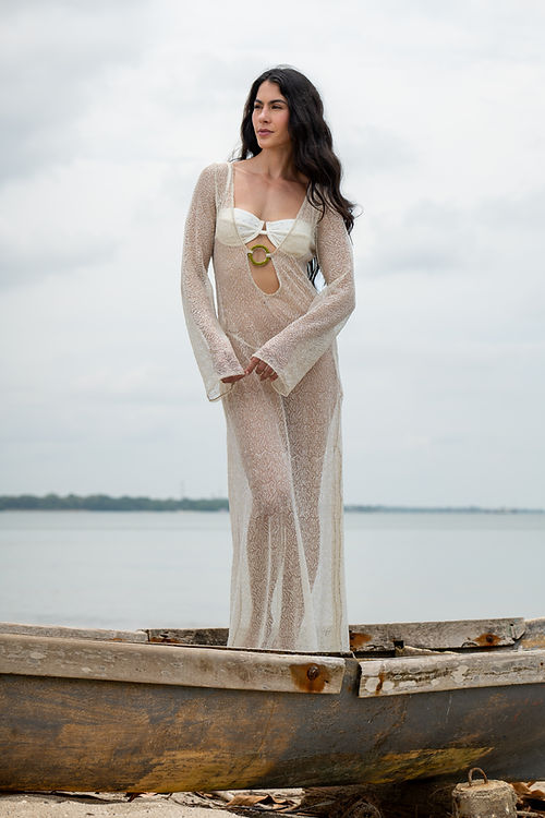 OASIS SAND MAXI DRESS
