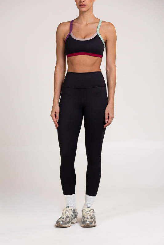 BLACK CONTOUR SPORT BRA