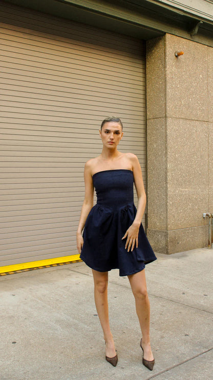 INDIGO MINI DRESS