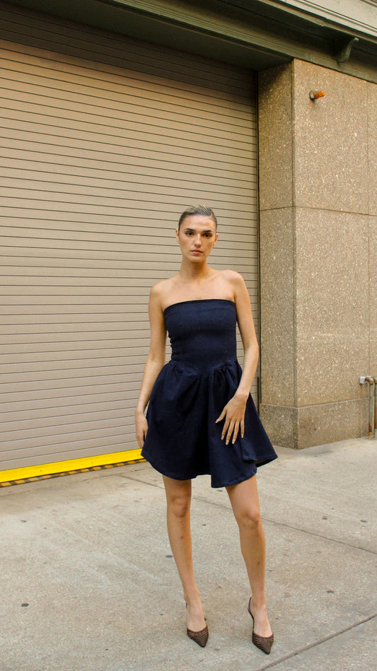 INDIGO MINI DRESS