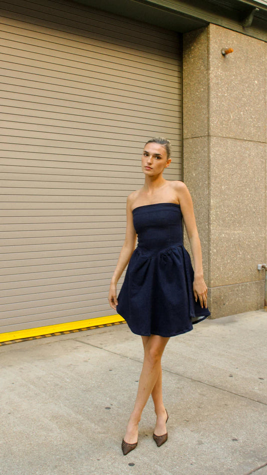 INDIGO MINI DRESS