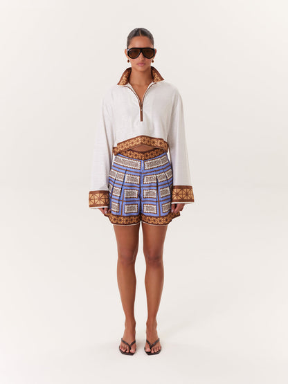 SHORT TROPICAL BROCHE