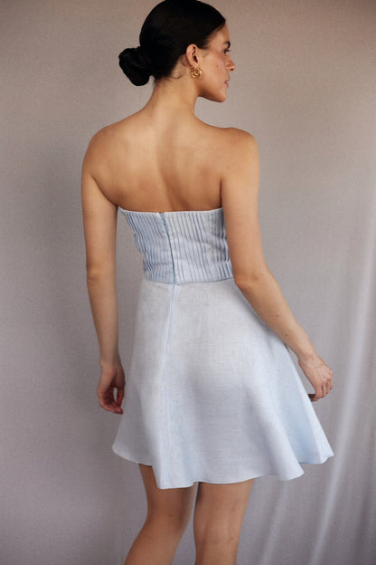 ALBA MINI DRESS BABY BLUE