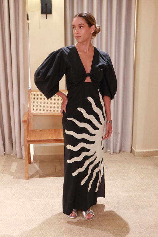 VESTIDO GAIA NEGRO SOL